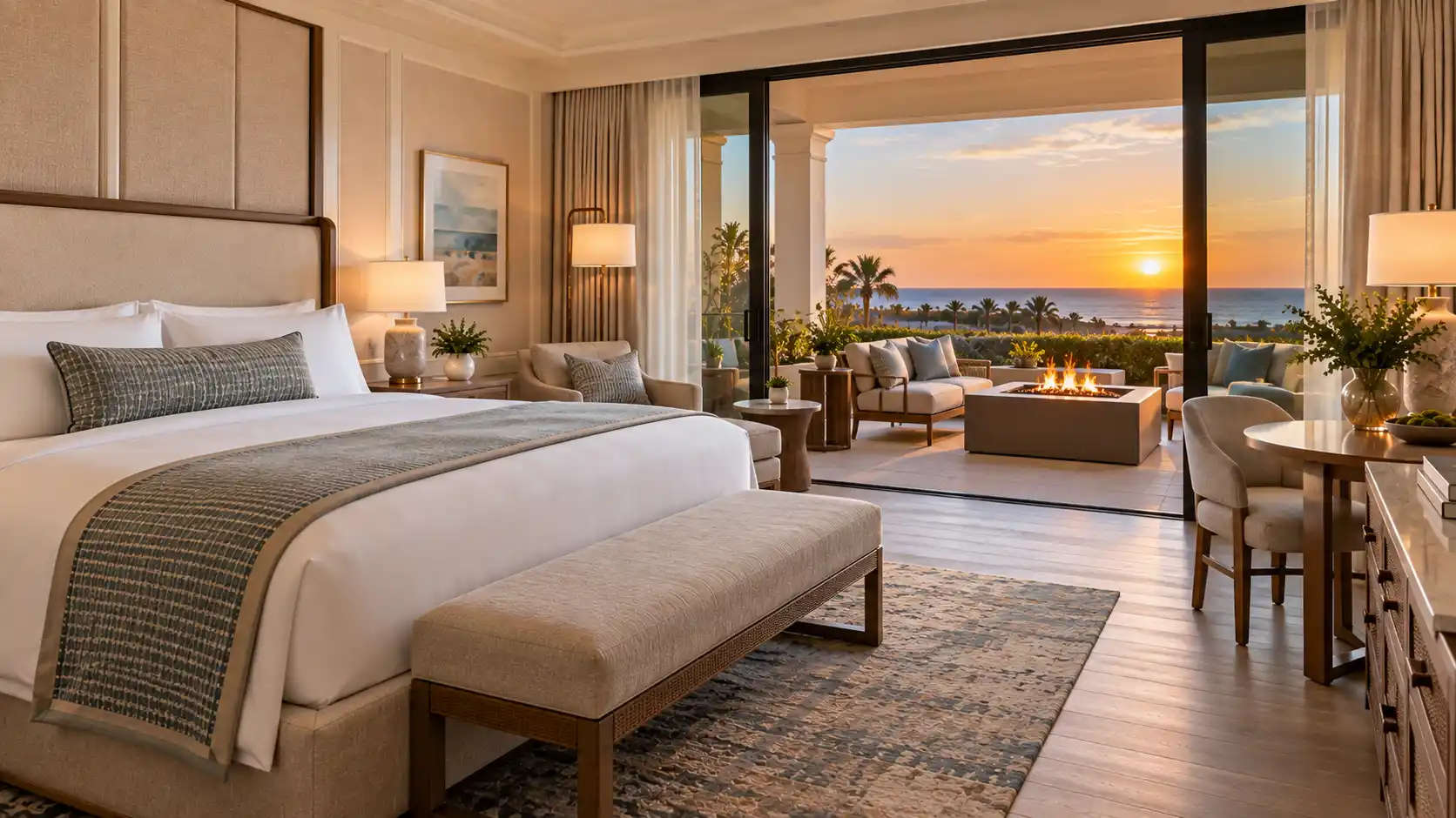 Fire Table Terrace Room